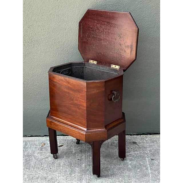 Mid 20th Century Vintage Regency Faceted Wine Cellarette For Sale - Image 5 of 7