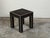 Metal Vintage Italian Midcentury Faux Alligator Side Table with Metal Accents For Sale - Image 7 of 10