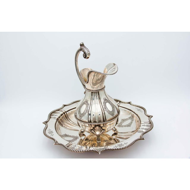 Metal Lavender and Gum in Fluted Silver, Set of 2 For Sale - Image 7 of 7