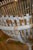 Late 20th Century Franco Albini Style Weathered Gray Fish Basket Wicker Rattan Bamboo Glass Top Table For Sale - Image 5 of 18