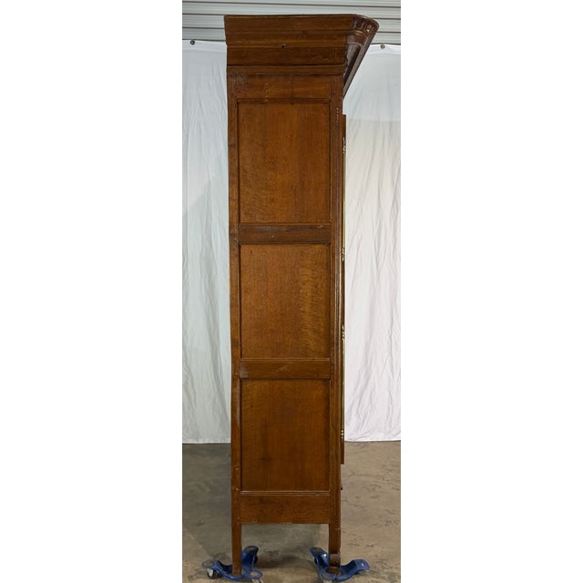 Wood Antique 1840's Carved French Armoire For Sale - Image 7 of 11