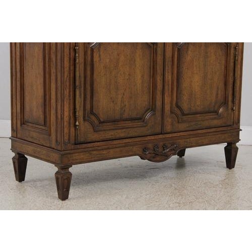 Auffray & Co Walnut Country French 2 Door Wardrobe Cabinet For Sale - Image 9 of 10