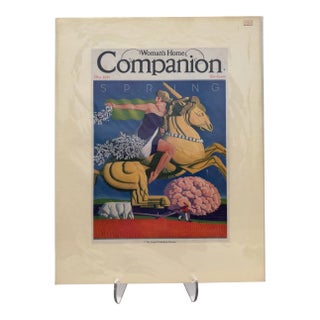 1931 Woman's Home Companion Magazine Cover, May, 1931 William P. Welch, Art Deco, Matted For Sale