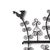 French Country Circa 1820 Continental Hand-Forged Wrought Iron Archelle With Three Utensils For Sale - Image 3 of 11