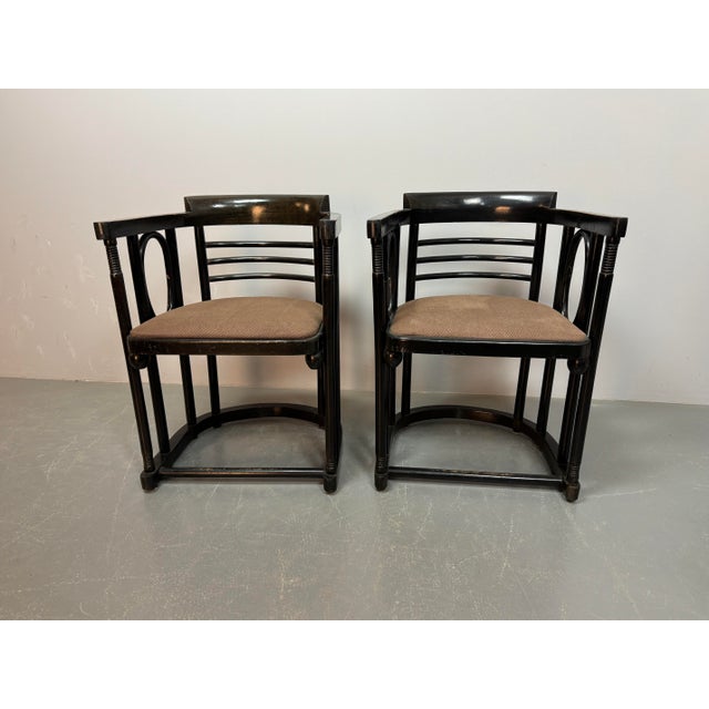 Mid-Century Fledermaus Bauhaus Armchairs by Josef Hoffmann for Thonet, Austria, 1920s, Set of 4 For Sale - Image 18 of 18
