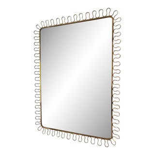 Contemporary Brass Vaughan Exton Wall Mirror For Sale