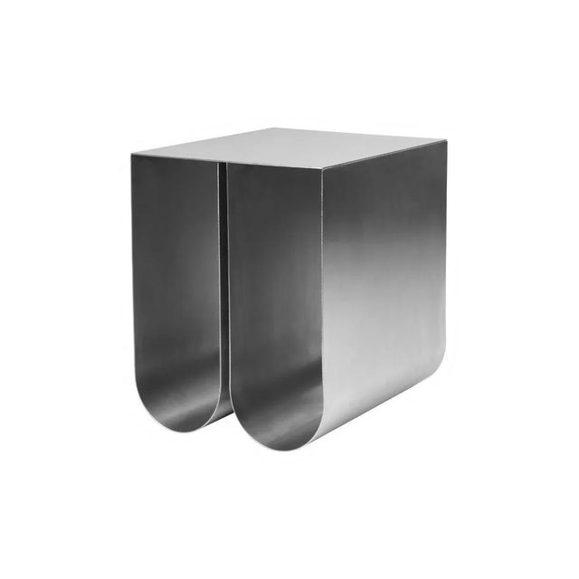 Stainless steel curved side table by Kristina Dam Studio Materials: Polished stainless steel. Also available in different...