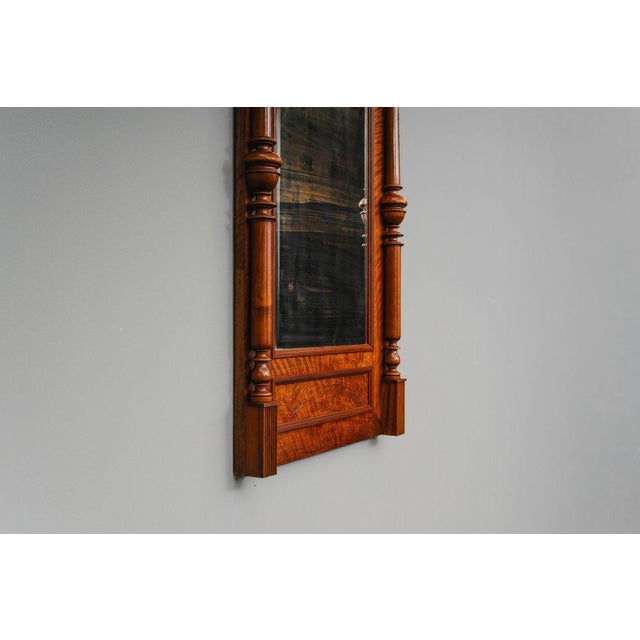 Gründerzeit Wall Mirror in Walnut, Late 19th Century For Sale - Image 5 of 13