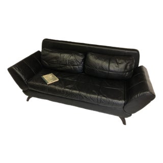 Modern Nicoletti Top Grain Leather Sofa For Sale
