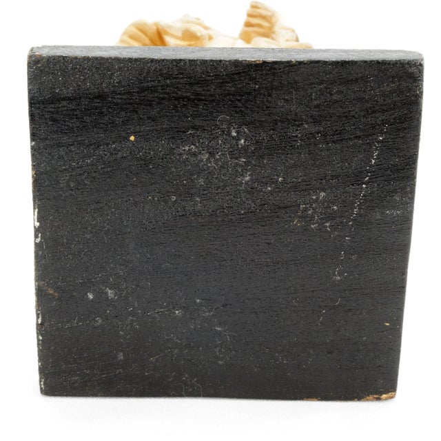 Brown Chinese Hardwood Carving Immortal Republic Period For Sale - Image 8 of 8