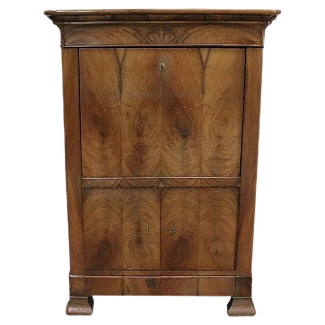 Antique Secretary in Walnut For Sale