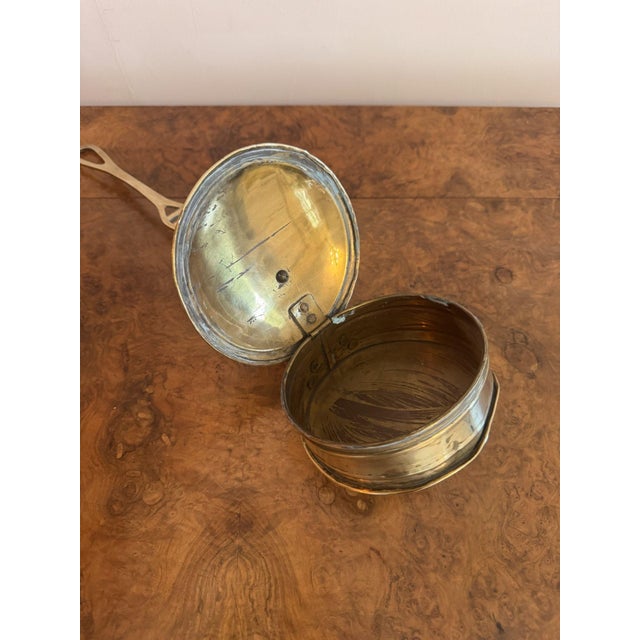 Antique Edwardian Brass Chestnut Roaster, 1900 For Sale - Image 3 of 5