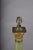 1930s Green Onyx Corinthian Column Table Lamp with Pleated Shade, 1930s For Sale - Image 5 of 17
