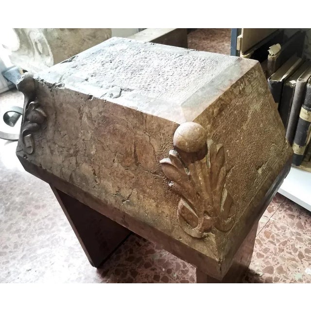 Stone & Pink Marble Base Shelf For Sale - Image 6 of 7