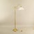 Glass French Extendable Brass Floor Lamp, 1930s For Sale - Image 7 of 9