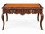 18th-C. French Louis XV Style Carved Oak Tooled Leather & Bronze Writing Desk / Table For Sale