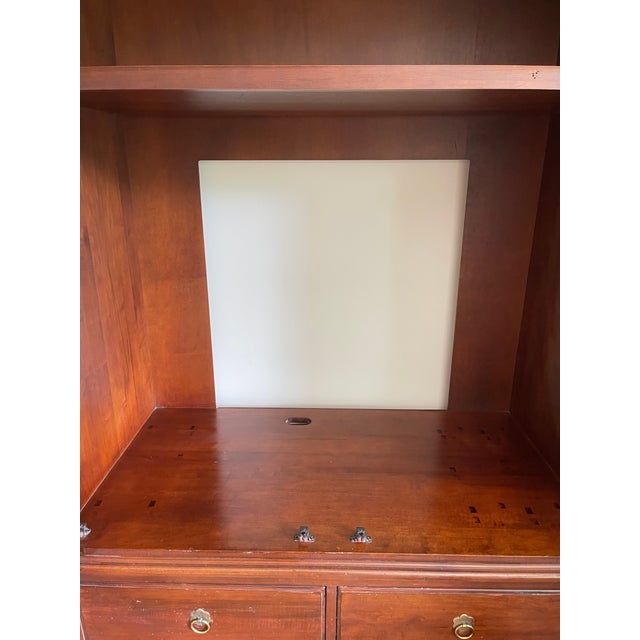 1990s Ethan Allen Entertainment/Media Cabinet Armoire From the British Classics Collection For Sale - Image 14 of 18