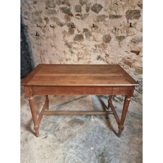 Antique French Oak Table or Desk, 1930s For Sale - Image 13 of 15