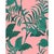 Art Deco Sample - Large Scale, Tropical Birds Wallpaper by Paule Marrot in Pink and Green For Sale - Image 3 of 3