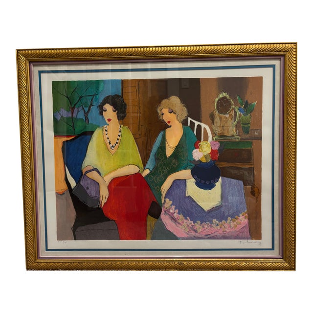 Late 20th Century Itzchak Tarkay “Society Ill” Artist Proof Serigraph, Signed & Framed For Sale