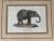 This is one of four rare original numbered and framed lithographs of different animals, the elephant. ( The others are...