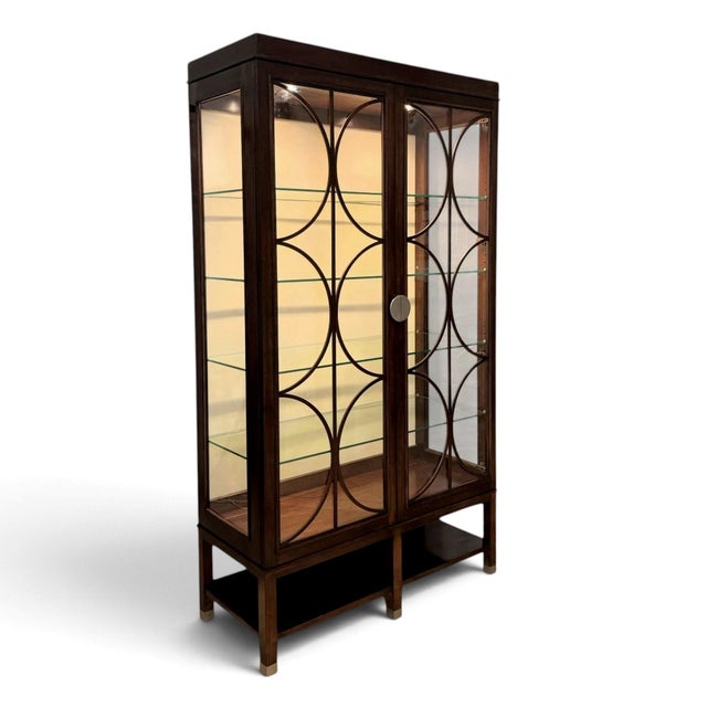 Contemporary Hickory White Hickory White Skyloft Bunching Display or China Cabinet For Sale - Image 3 of 18
