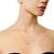 Haus of Brilliance 10K Rose and White Gold Plated .925 Sterling Silver 1/4 Cttw Miracle-Set Champagne Diamond Triple Circle 18" Necklace (I2-I3 Clarity) For Sale - Image 4 of 5