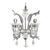 Glass Venetian White and Transparent Floral Murano Glass Wall Sconce by Simoeng for Simoeng For Sale - Image 7 of 7