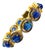 Bochic “Capri” Vintage Natural Tanzanite & Diamond Bracelet Set In 18K & Silver For Sale