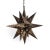 Hand cut vintage Moravian tin star lantern. Beautiful light patterns are visible when illuminated. Slight variations in...