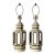 1970s Hollywood Regency Palm Beach Pagoda Style Ceramic Table Lamps – A Pair For Sale