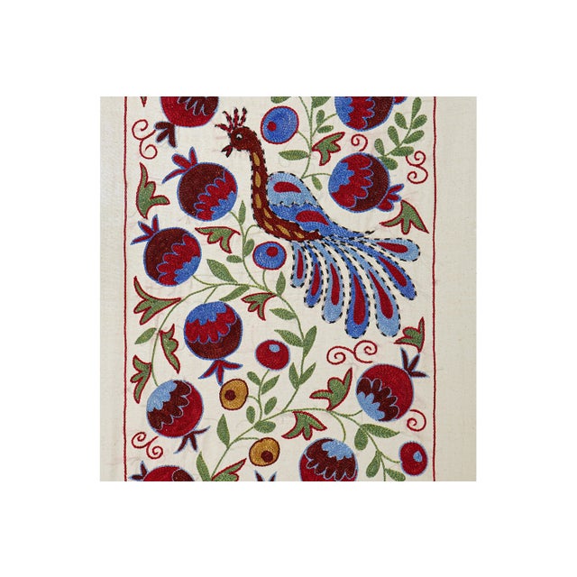 Vintage Suzani from Samarkand, circa 1900s. Dimension; 19.7'' x 36" inches /50 x 92 cm / 1'6'' x 3' Material: 100% cotton....