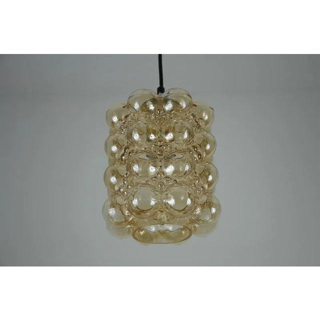 Bubble Glass Pendant Lamp by Helena Tynell for Glashütte Limburg, 1960s For Sale - Image 9 of 13