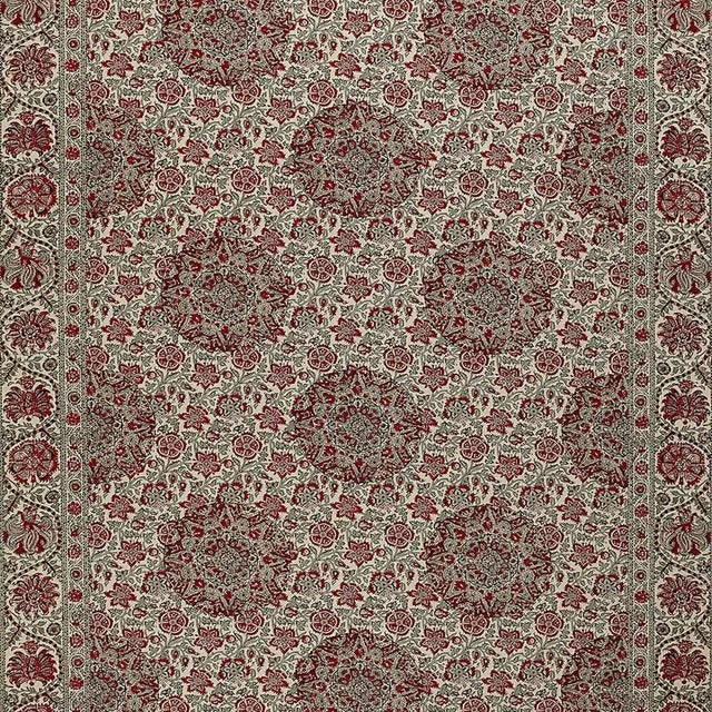Sample- Schumacher Kaya Medallion Fabric in Document For Sale
