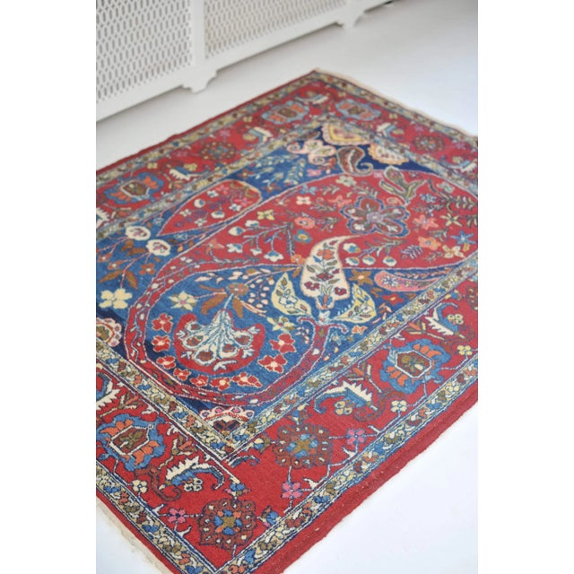 1940s Classical Mother-Daughter Rug, 4.9 x 6 For Sale - Image 9 of 12
