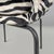 Italian Modern Armchair in Black and White Zebra Fabric, 1970s For Sale - Image 15 of 18