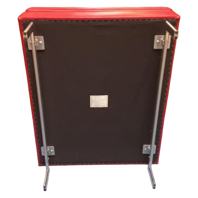 2000 - 2009 Ligne Roset by Didier Gomez Stricto Sensu Red Leather Chairs - Set of 2 For Sale - Image 5 of 7