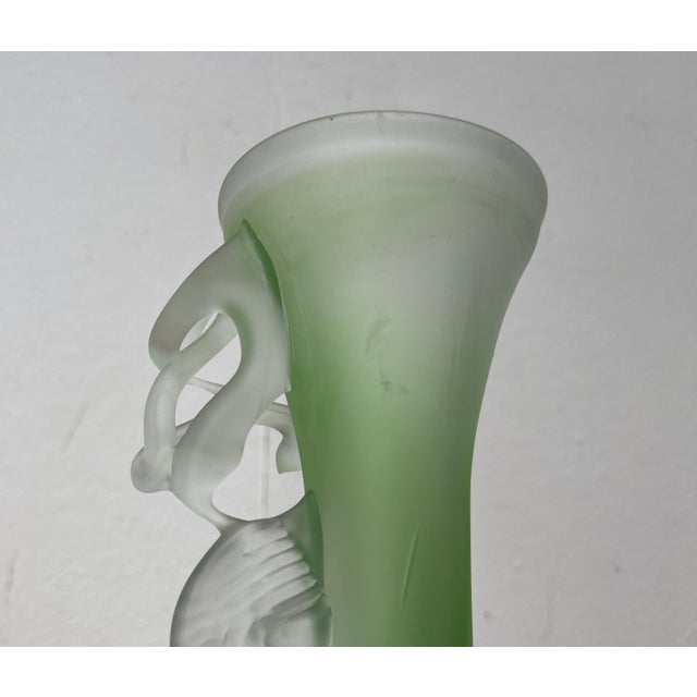 Vintage French Art Glass Carafe and Bowl, 1970s, Set of 2 For Sale - Image 16 of 18