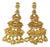 Bochic “Capri” Vintage Citrine & White Topaz Earrings Set In 18K Gold & Silver For Sale