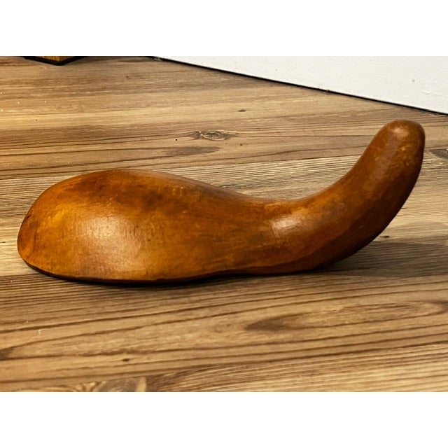 American Early 20th Century Primitive Wood Spoon Rest For Sale - Image 3 of 10