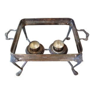 Vintage Sheridan Chafing Dish Stand For Sale