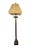 Hollywood Regency Vintage Hollywood Regency Neoclassical Brass-Tone Floor Lamp For Sale - Image 3 of 9