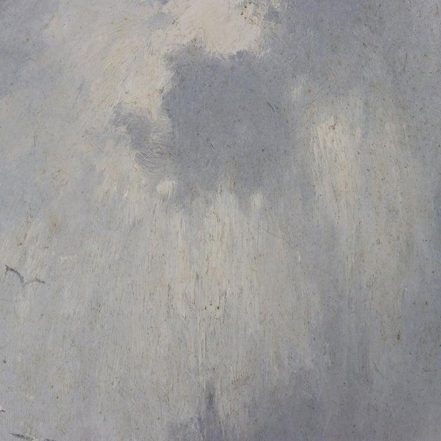 1920s Oil on Canvas Painting of Stormy Seascape in Newcomb Macklin Style Frame C1923 For Sale - Image 5 of 9