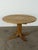 Danish Round Extendable Dining Table in Ash with Two Extension Leaves, 1970s For Sale - Image 11 of 11