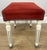 Vintage French Upholstered Ottoman For Sale - Image 5 of 9