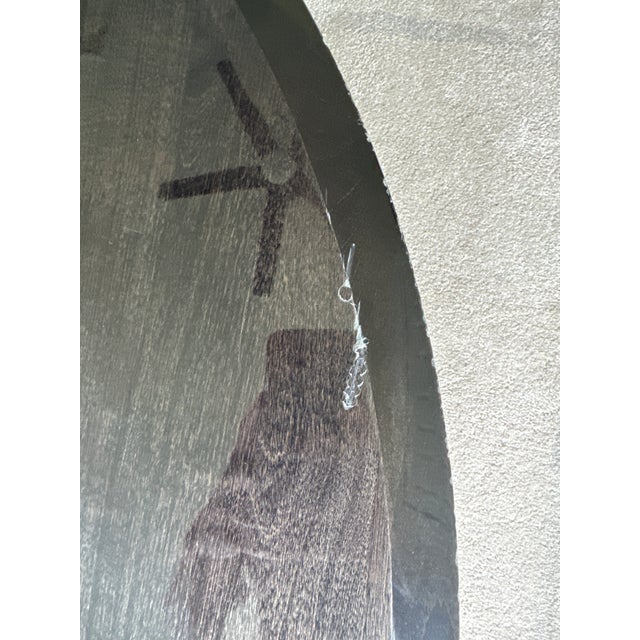 Roche Bobois Alto Low Round Aluminium and Wood Coffee Table For Sale In Baltimore - Image 6 of 8