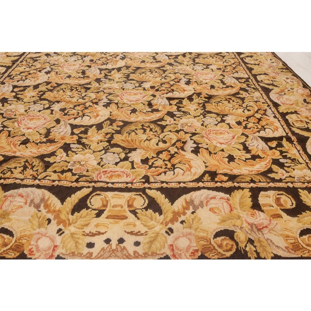 Early 21st Century Contemporary Bessarabian Floral Flat Weave Rug by Doris Leslie Blau For Sale - Image 5 of 7