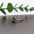 2020s 1.2Ct Tsavorite Garnet Ring With Earth Mined Diamonds: Solid 14k Gold, Oval, Size 6.75 For Sale - Image 5 of 7