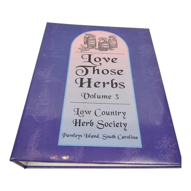 2003 Low Country Herb Society Recipes Vintage 3-Ring Binder Cookbook – 184 Pages For Sale
