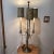 Mid-Century Modern Larger Brass & Crystal Bouillotte Table Lamp Circa 1960 For Sale - Image 3 of 13